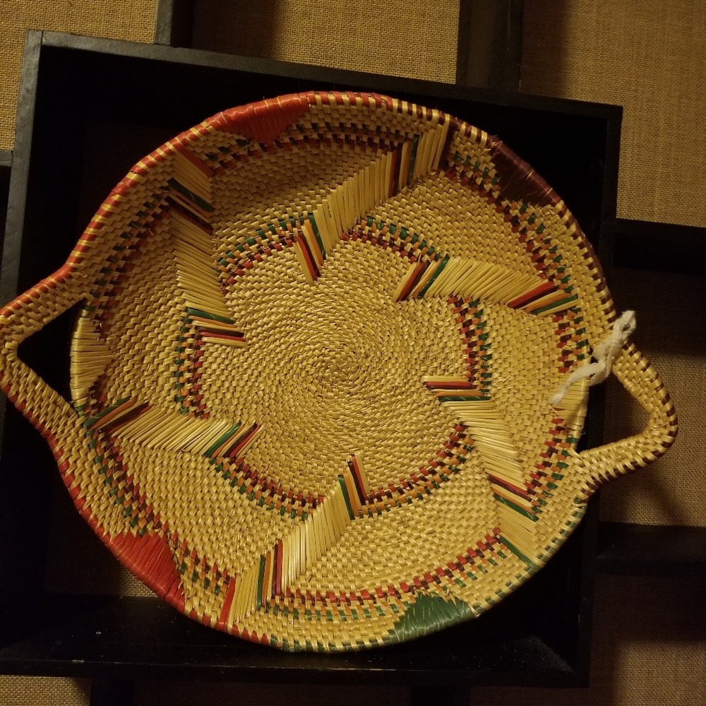 Hand woven Ghana Fruit Basket